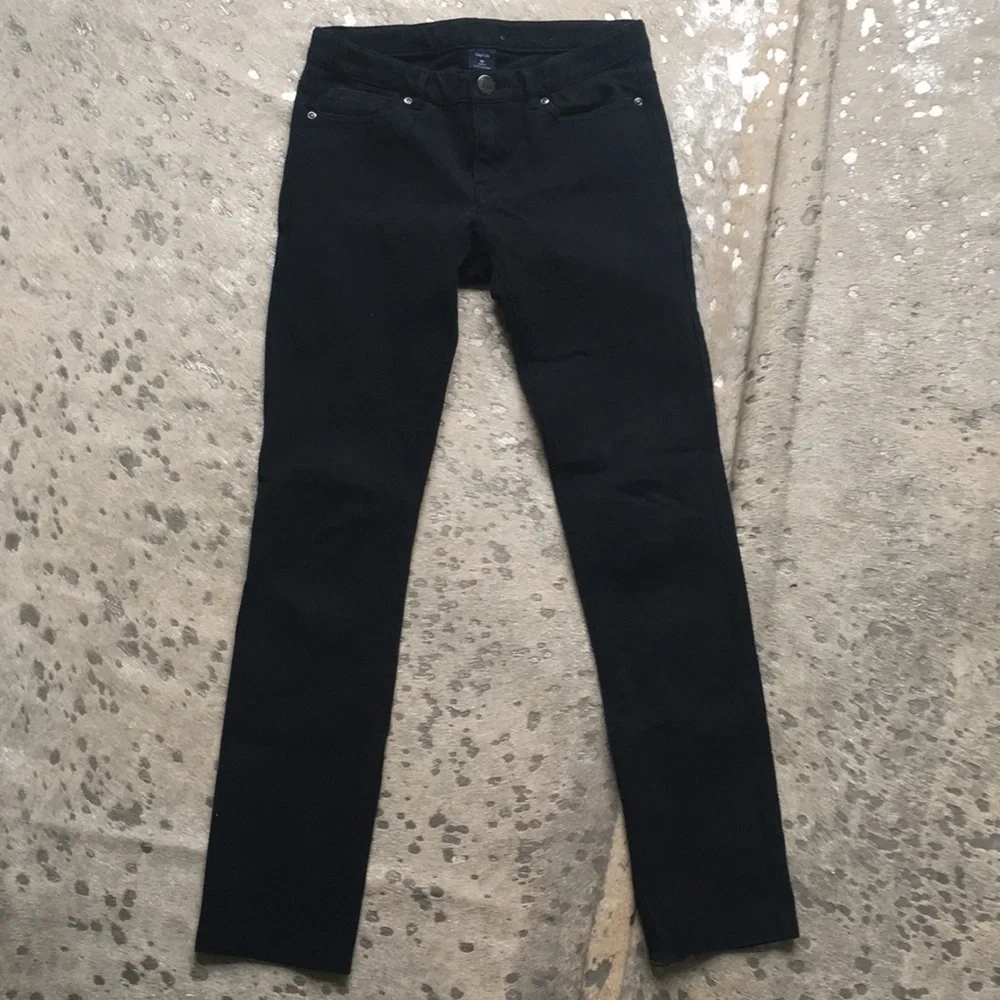 Gap girls black skinny leg jean pant